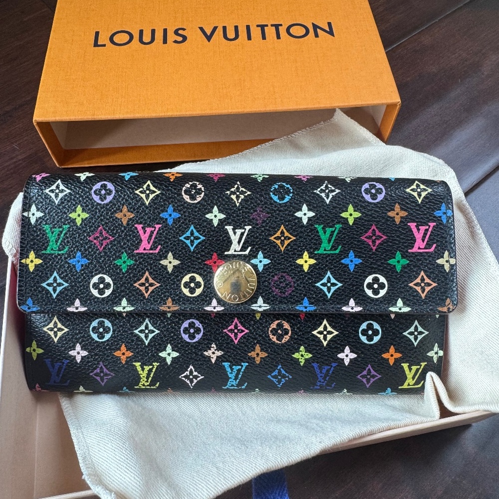 Louis Vuitton Monogram Multicolor Sarah Wallet